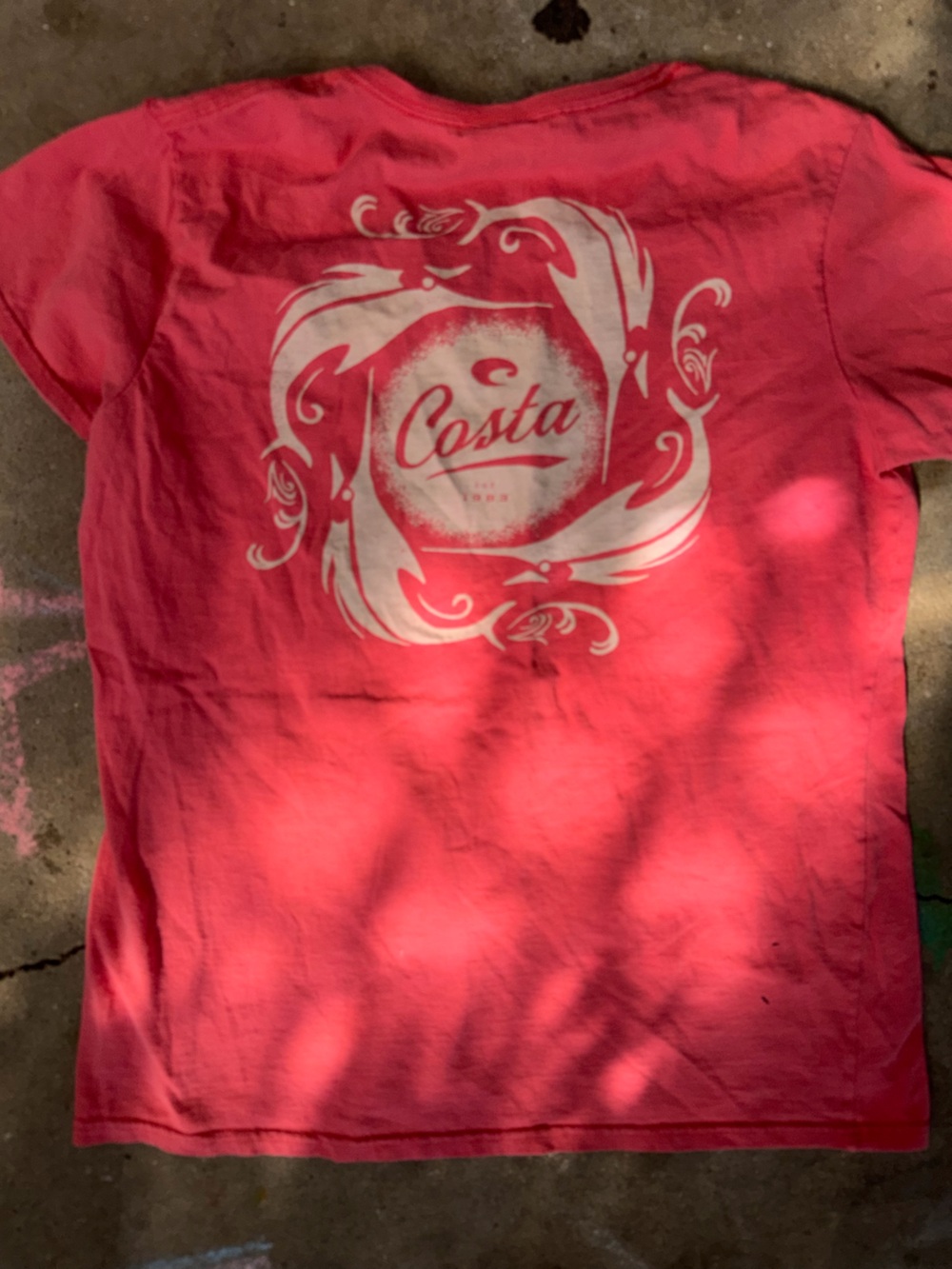 Costa Coral Pink Logo Tee